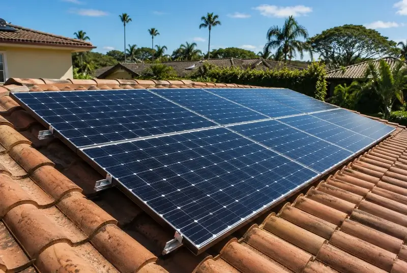 Installation de panneaux solaires à Saint-Vincent